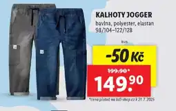 Lidl Kalhoty jogger nabídka