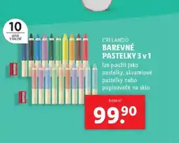 Lidl CRELANDO Barevné pastelky 3 v 1 nabídka