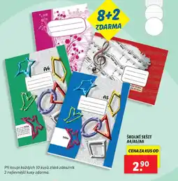 Lidl Školní sešit A4/A5/A6 nabídka