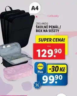 Lidl CRELANDO Školní penál / box na sešity nabídka