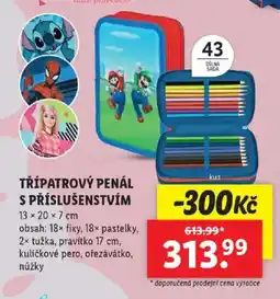 Lidl Třípatrový penál s příslušenstvím nabídka