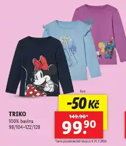 Lidl Triko nabídka