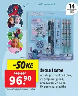Lidl Školní sada nabídka