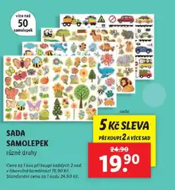 Lidl Sada samolepek nabídka