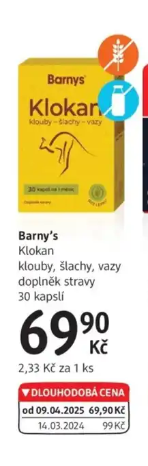 dm drogerie Barny's Klokan nabídka