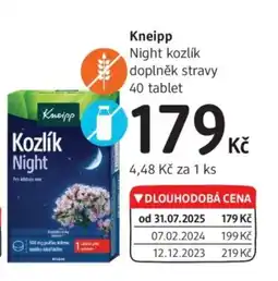 dm drogerie Kneipp Night kozlík nabídka