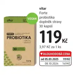 dm drogerie Vitar Forte probiotika nabídka