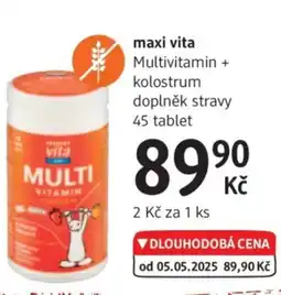dm drogerie Maxi vita Multivitamin + kolostrum nabídka