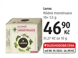 dm drogerie LEROS Klidná menstruace nabídka