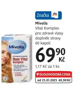 dm drogerie Mivolis Vital Komplex pro zdravé vlasy nabídka