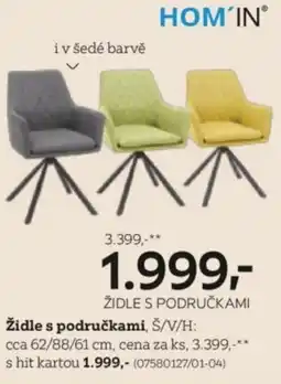 XXXLutz Židle s područkami nabídka