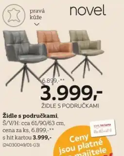 XXXLutz Židle s područkami nabídka