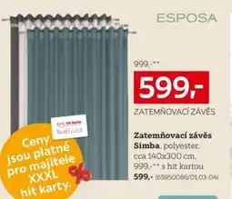 XXXLutz Zatemňovací závěs Simba nabídka