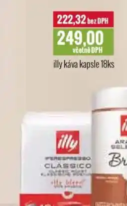 Ratio Illy káva kapsle nabídka