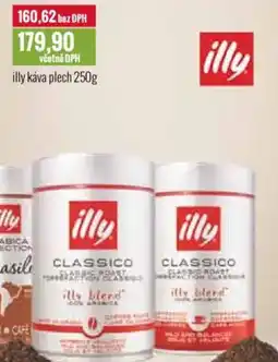 Ratio Illy káva plech nabídka