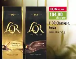 Ratio L'OR Classique, Forza mletá káva nabídka
