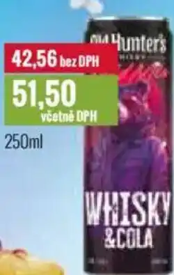 Ratio Old hunter's whisky & cola 6% nabídka
