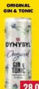 Ratio DYNYBYL Original gin & tonic nabídka