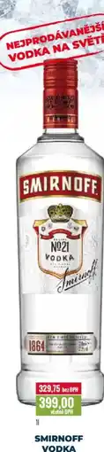 Ratio SMIRNOFF Vodka nabídka
