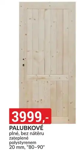 Baumax PALUBKOVÉ plné, bez nátěru nabídka