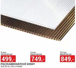 Baumax Polykarbonátové desky nabídka