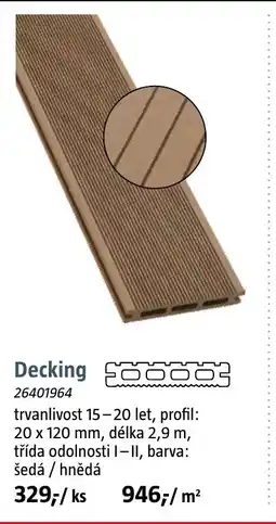 Bauhaus Decking nabídka