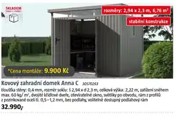 Bauhaus Kovový zahradní domek Anna C nabídka