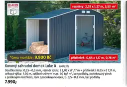 Bauhaus Kovový zahradní domek Luke A nabídka