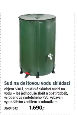 Bauhaus Sud na dešťovou vodu skládací nabídka