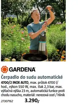 Bauhaus GARDENA Čerpadlo do sudu automatické nabídka