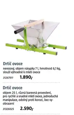 Bauhaus Drtič ovoce nabídka