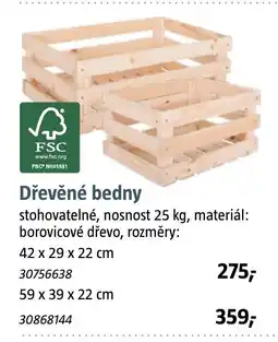 Bauhaus Dřevěné bedny nabídka