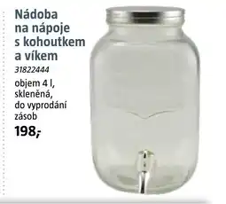 Bauhaus Nádoba na nápoje s kohoutkem a víkem nabídka