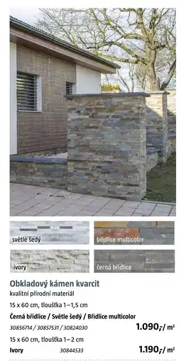 Bauhaus Obkladový kámen kvarcit nabídka