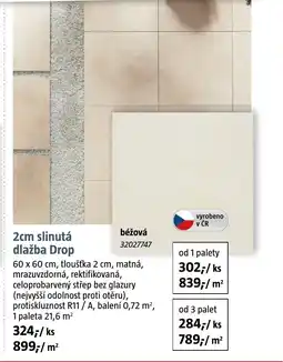 Bauhaus Slinutá dlažba Drop nabídka