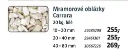 Bauhaus Mramorové oblázky Carrara nabídka