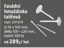 Bauhaus Fasádní hmoždinka talířová nabídka