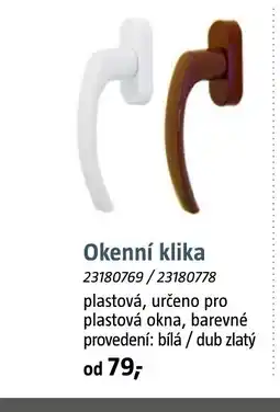 Bauhaus Okenní klika nabídka