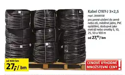 Bauhaus Kabel CYKY-J 3 x 2,5 nabídka