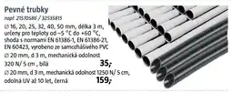 Bauhaus Pevné trubky nabídka