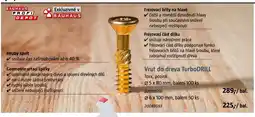 Bauhaus Vrut do dřeva Turbodrill nabídka