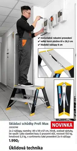 Bauhaus Skládací schůdky Profi Max nabídka