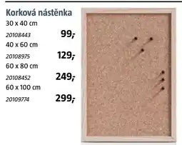 Bauhaus Korková nástěnka nabídka