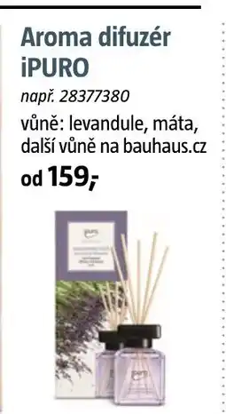 Bauhaus Aroma difuzér iPURO nabídka