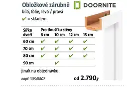 Bauhaus Obložkové zárubně nabídka