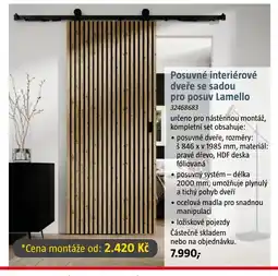 Bauhaus Posuvné interiérové dveře se sadou pro posuv Lamello nabídka