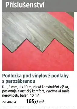 Bauhaus Podložka pod vinylové podlahy s parozábranou nabídka