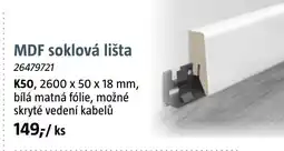 Bauhaus MDF soklová lišta nabídka