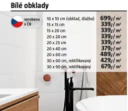 Bauhaus Bílé obklady nabídka