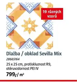 Bauhaus Dlažba obklad Sevilla Mix nabídka